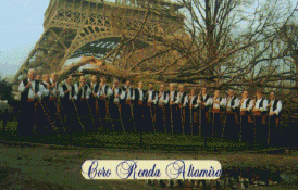 Coro Ronda Altamira en su visita a París en el año 2000 para cantar en la UNESCO